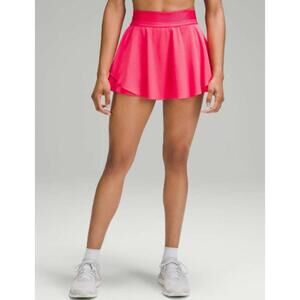EUC Lululemon Court Rival High-Rise Skirt Lip Gloss Pink Size 0